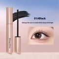 Long curling mascara tube in black and brown colour options with applicator brush