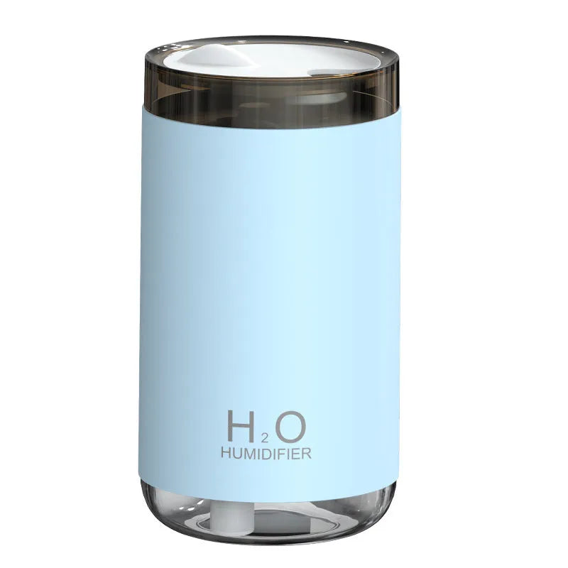 Jellyfish-style USB humidifier with warm night light in white, pink, or blue colour