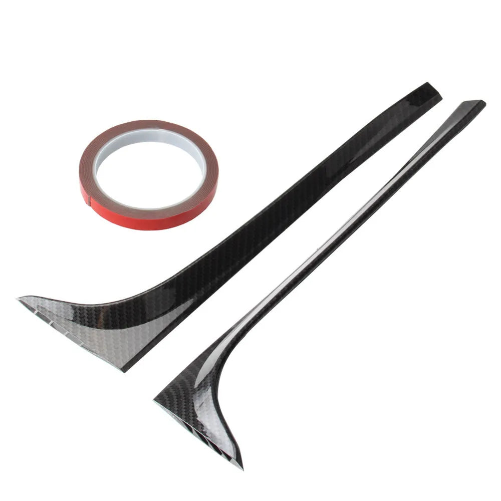 Black ABS plastic rear window spoiler wing for Volkswagen Golf 7 MK7 car.