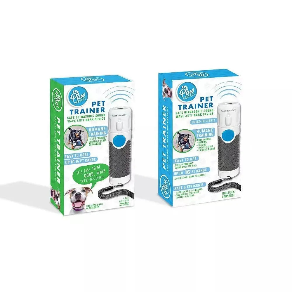 White ABS plastic ultrasonic dog training device for bark control