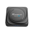 Android 11.0 dual-band WiFi television set-top box with HDMI port and compact 100mm square design