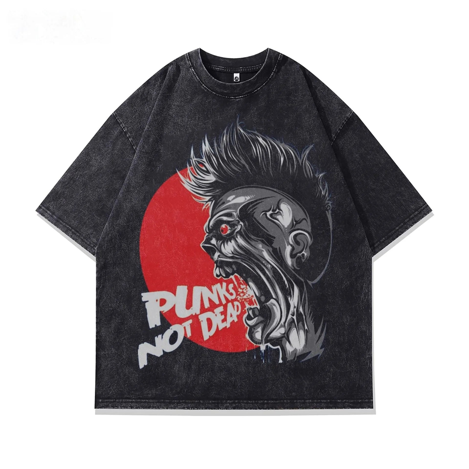 Men's character print short sleeve cotton T-shirt in loose fit summer style