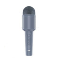 Wireless Bluetooth karaoke microphone in pink, blue, and green colour options showing integrated audio design.