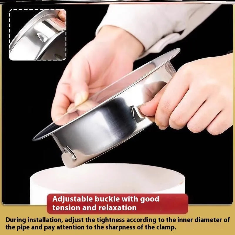 Stainless steel floor drain deodorant seal cover with modern design