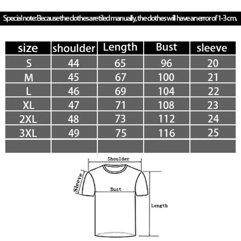 Black men's loose-fit T-shirt featuring a large 3D digital printed cartoon pattern on the front.