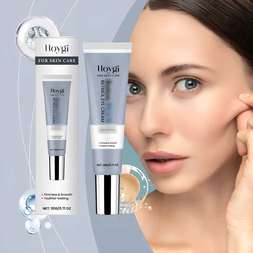 Retinol eye cream in 20g jar with 12.1cm packaging for moisturising the eye area