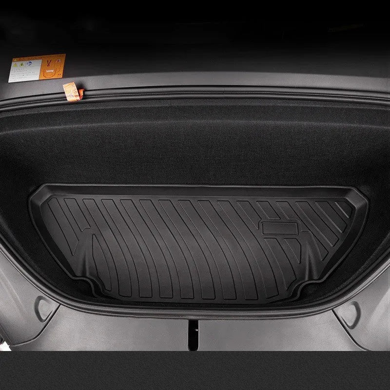 Rubber TPE floor mats designed for Tesla Model 3, Y, X, and S cars