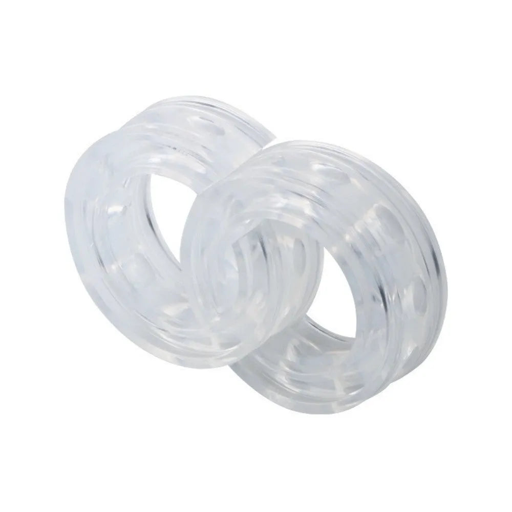 Transparent rubber car spring shock absorber buffer pair for suspension damping modification