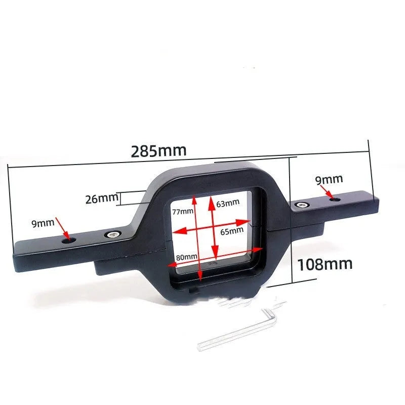 Black aluminium alloy LED reversing light bracket for Jeep Wrangler off-road vehicle