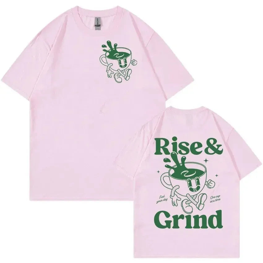 Men's loose fit linen t-shirt on a hanger, shown in a light colour, with short sleeves and a casual crew neck.