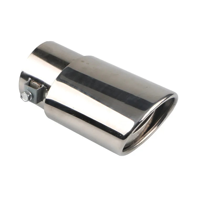 Stainless steel car exhaust tail pipe in straight and curved shapes with baked blue, silver, colourful finishes
