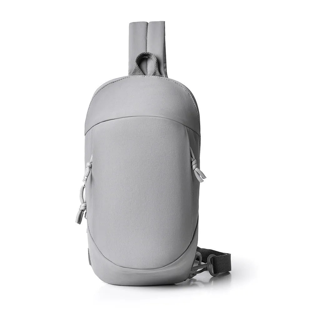 Girls outdoor crossbody bag in army green with adjustable chest strap and mobile phone compartment