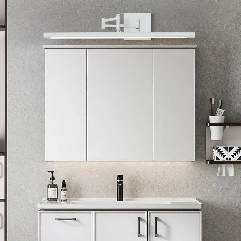 LED light bathroom mirror cabinet with touch control in modern simple design