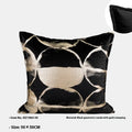 Black gold abstract flannel pillowcase with bronzing finish in square and waist shapes