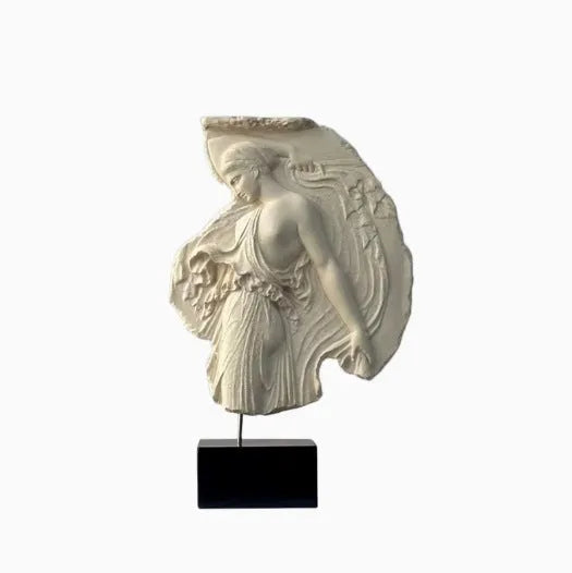 35cm tall wine goddess resin sculpture with contemporary European design