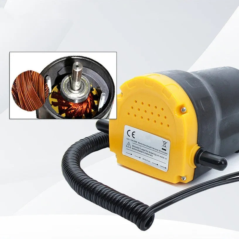 12V electric self-priming oil pump with engineering plastic body for transferring engine oil