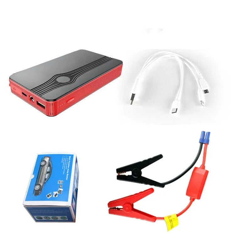 K4-E automobile emergency starting power supply with polymer cells for vehicle jump starting and USB charging