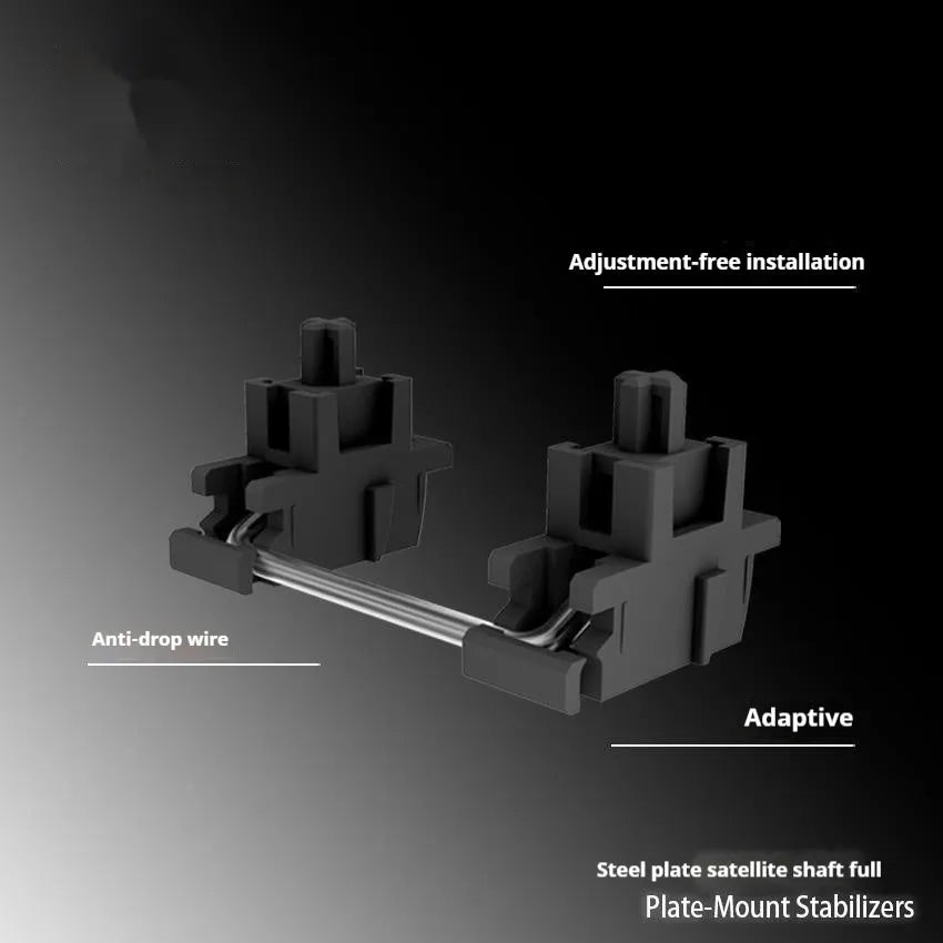 Keyboard stabiliser bars mechanical keyboard accessories in black and milky white colours