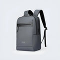 Graphite grey USB charging business backpack with Oxford cloth exterior and visible stitching