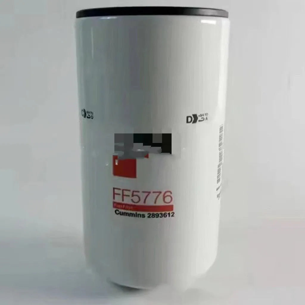 White metal diesel fuel filter element with folding construction for automotive engine systems