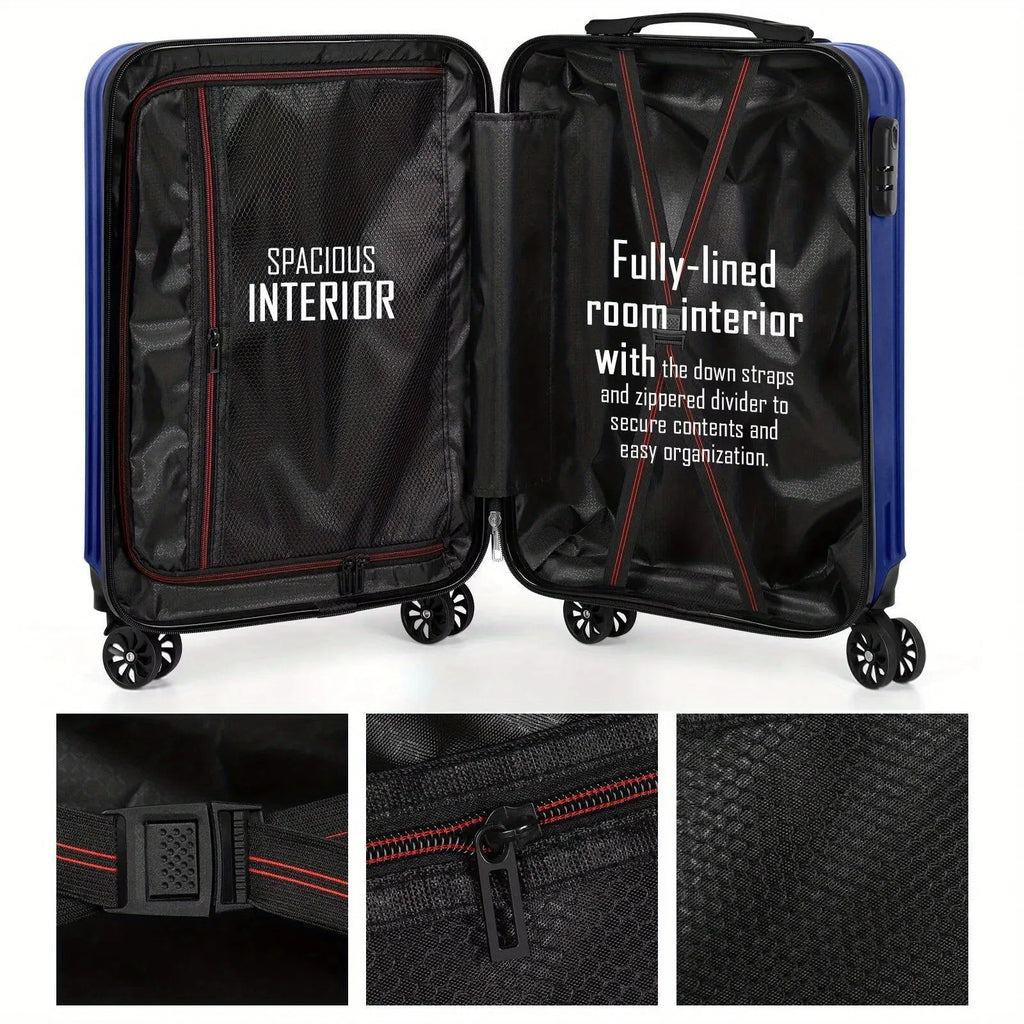 Aluminium alloy luggage and mini box travel set with 14in and 20in trunks