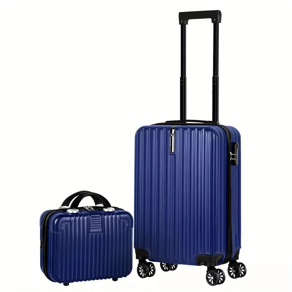 Aluminium alloy luggage and mini box travel set with 14in and 20in trunks