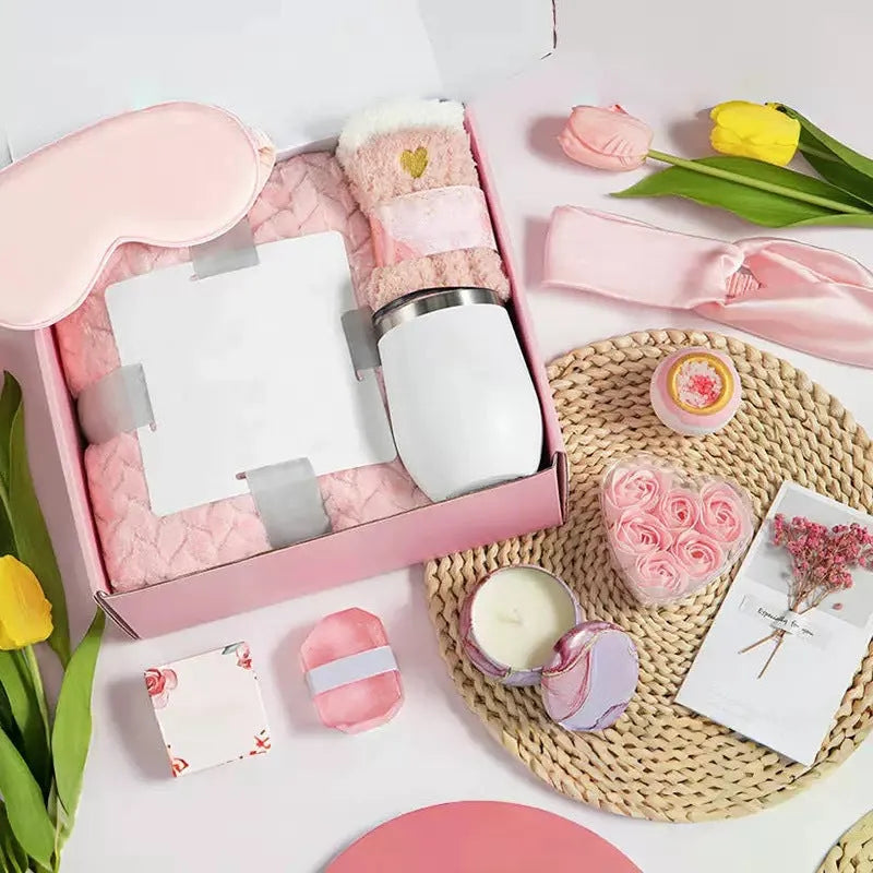 Soy wax aromatherapy candle gift set with multiple colour suit options in gift box