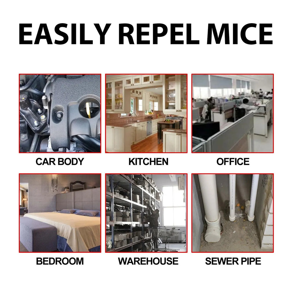 60ml rat repellent spray bottle with natural clove, peppermint, camphor, and chilli oils.