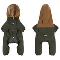 British style waterproof dog jacket in polyester available in multiple sizes and colours