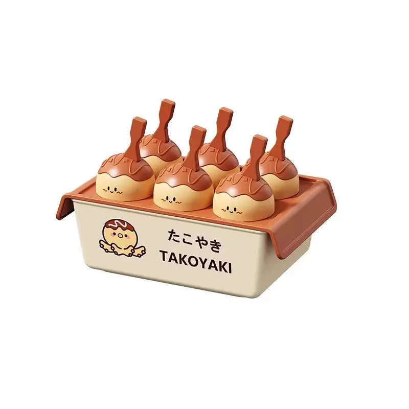 Plastic octopus balls ice cream mould for making Takoyaki-shaped frozen desserts at home