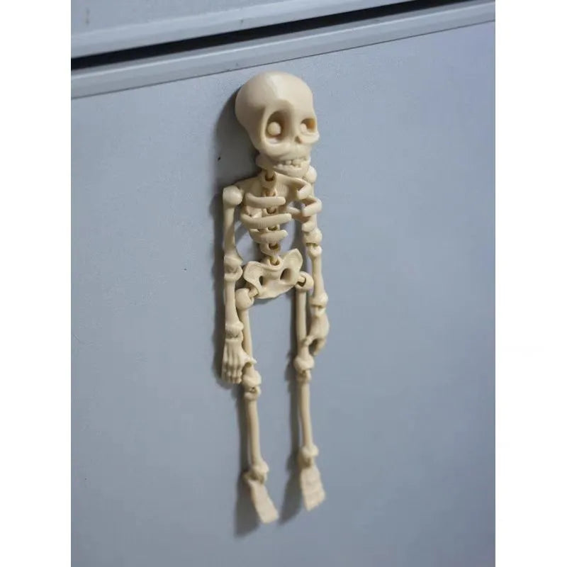 3D printed PLA skull refrigerator magnet decoration in multiple colours with 18cm height