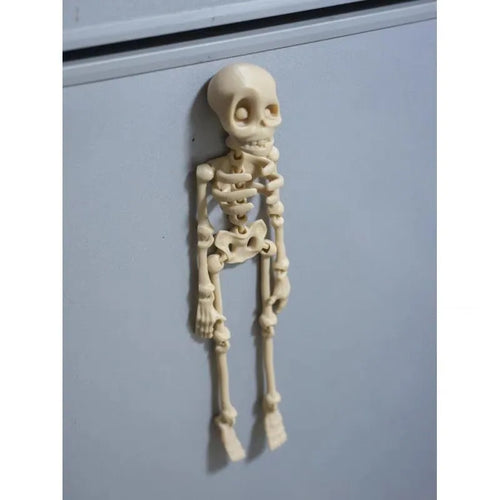 3D printed PLA skull refrigerator magnet decoration in multiple colours with 18cm height