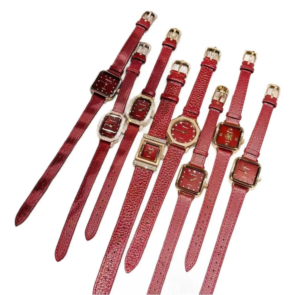 Chinese style alloy women's watch with decorative patterns showing 8mm thickness and multiple design options