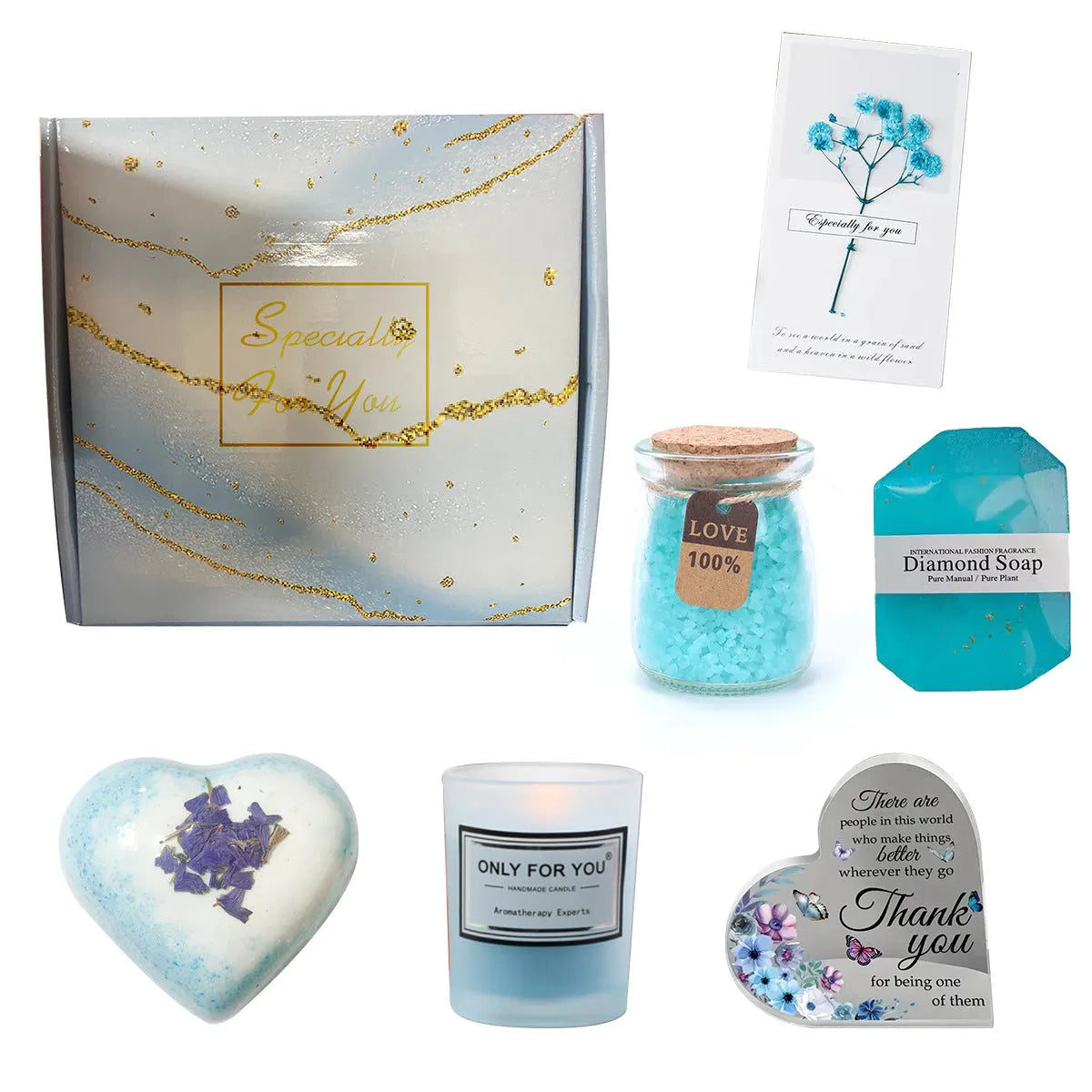Soy wax aromatherapy candle gift set with multiple colour suit options in gift box