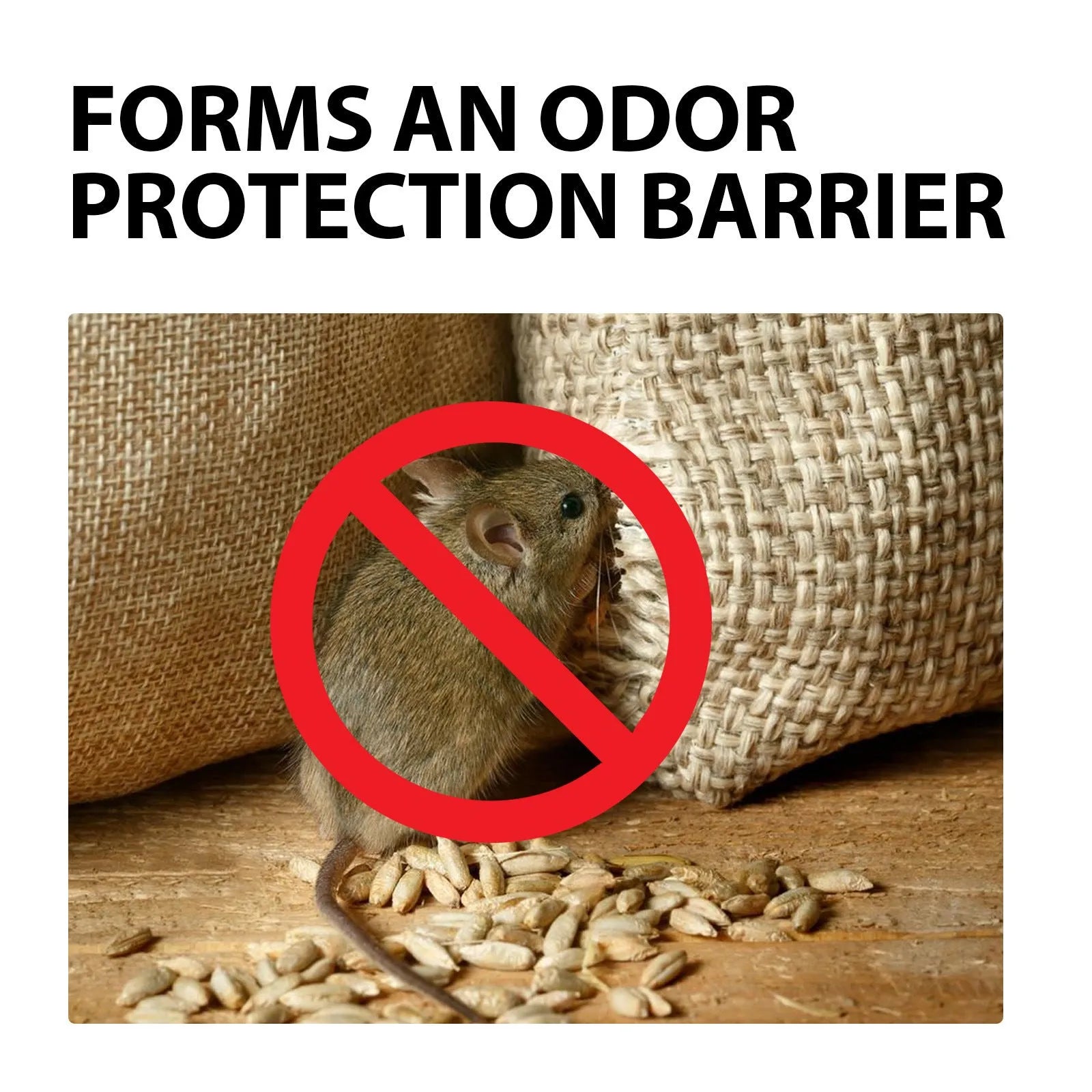 60ml rat repellent spray bottle with natural clove, peppermint, camphor, and chilli oils.