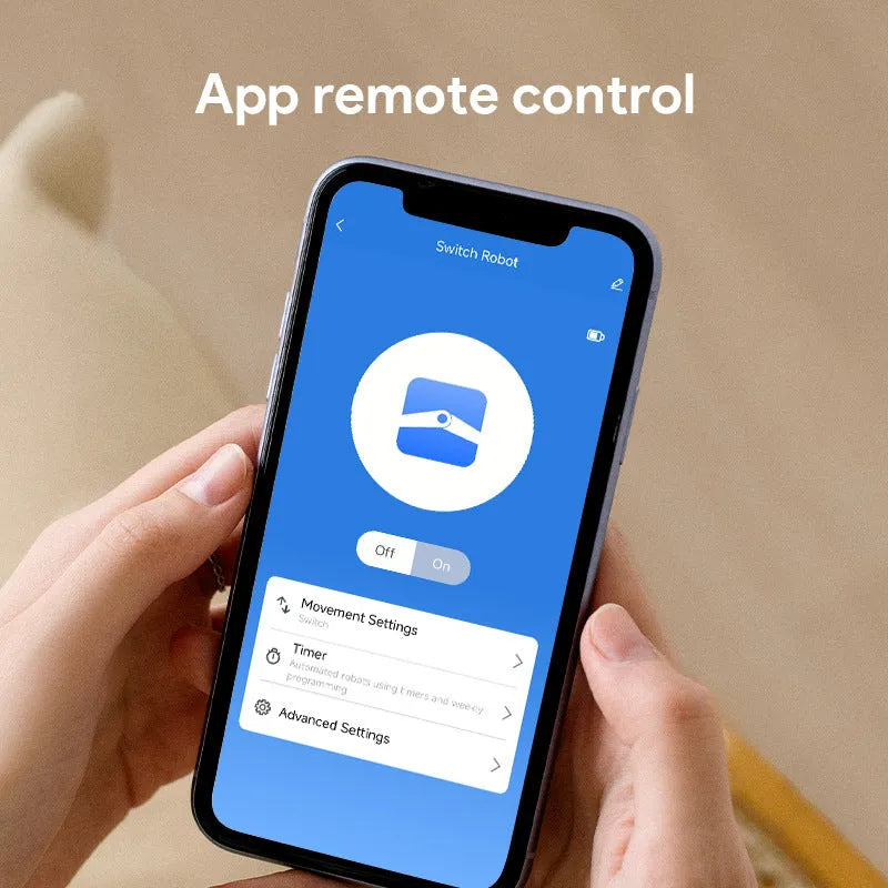 White Bluetooth rocker arm finger robot remote control device for smart homes