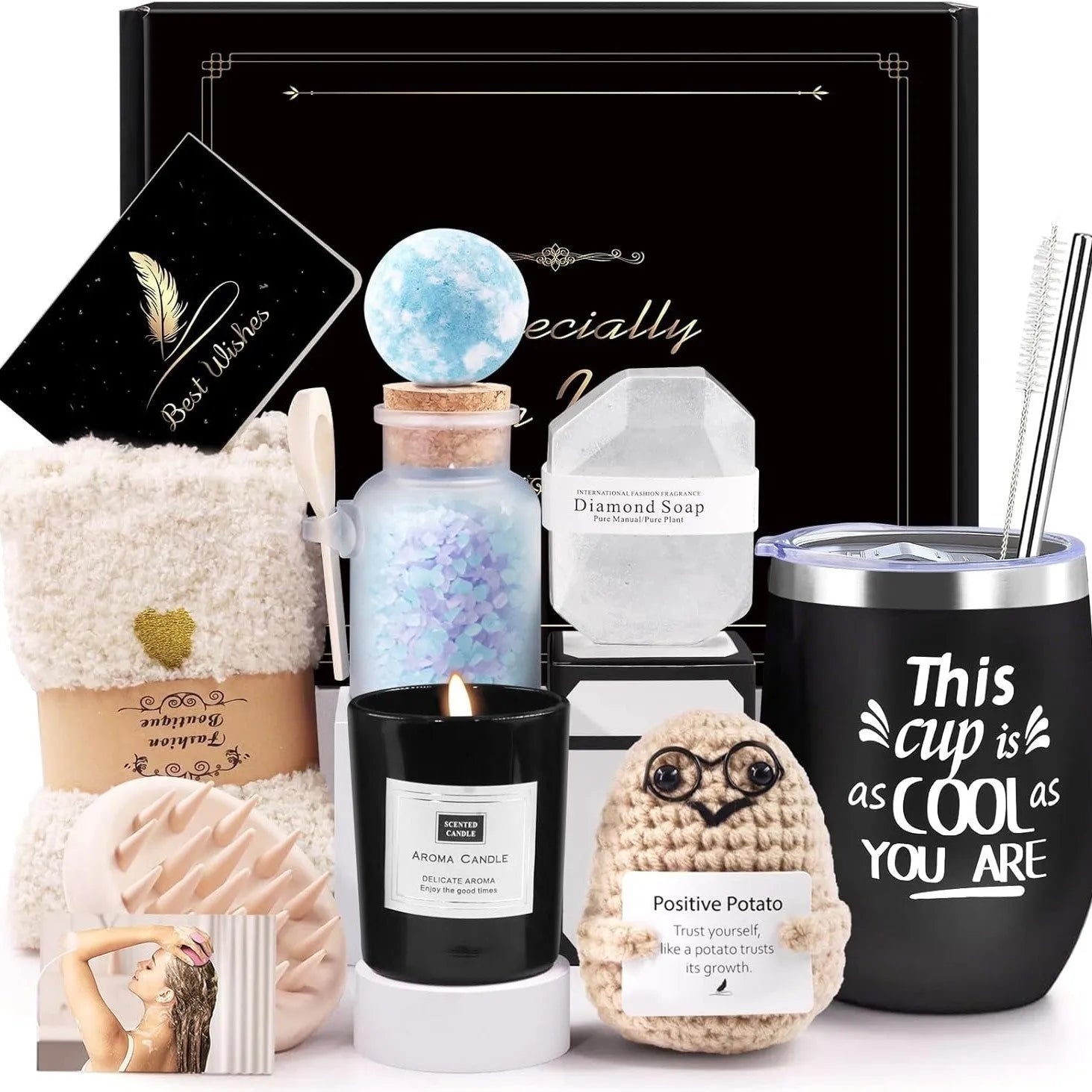 Soy wax aromatherapy candle gift set with multiple colour suit options in gift box