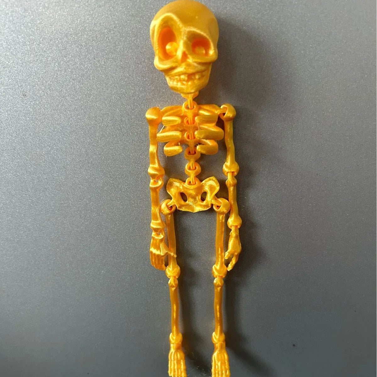 3D printed PLA skull refrigerator magnet decoration in multiple colours with 18cm height