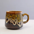 Large-capacity retro style coffee mug with 301-400ml volume and 8.5cm height