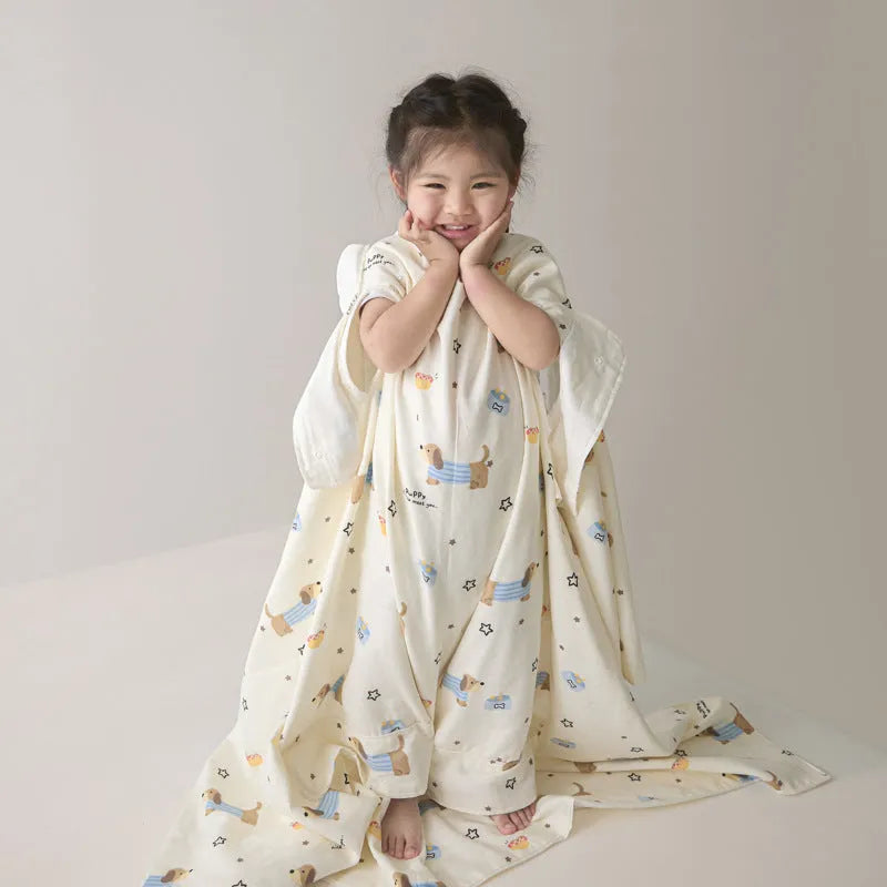 Anti-kick sleeping bag multifunctional blanket in various colours and sizes