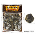 Doli set of 100 plastic Roman pirate coins with gold, silver, or bronze electroplated finish