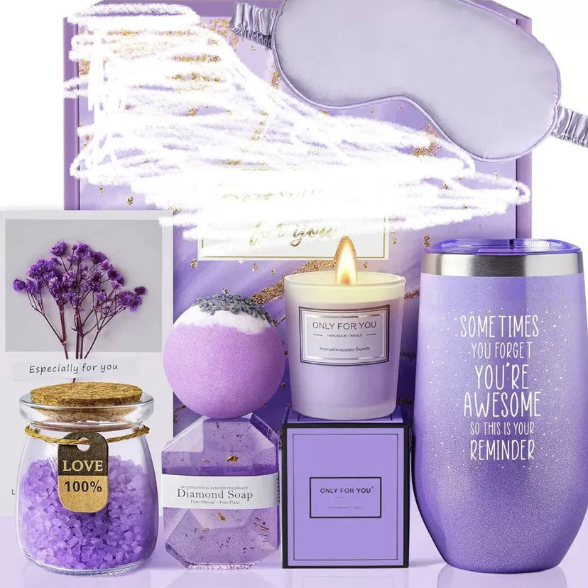 Soy wax aromatherapy candle gift set with multiple colour suit options in gift box