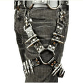 Pair of sleek black PU leather leggings, a fashion accessory for the legs.