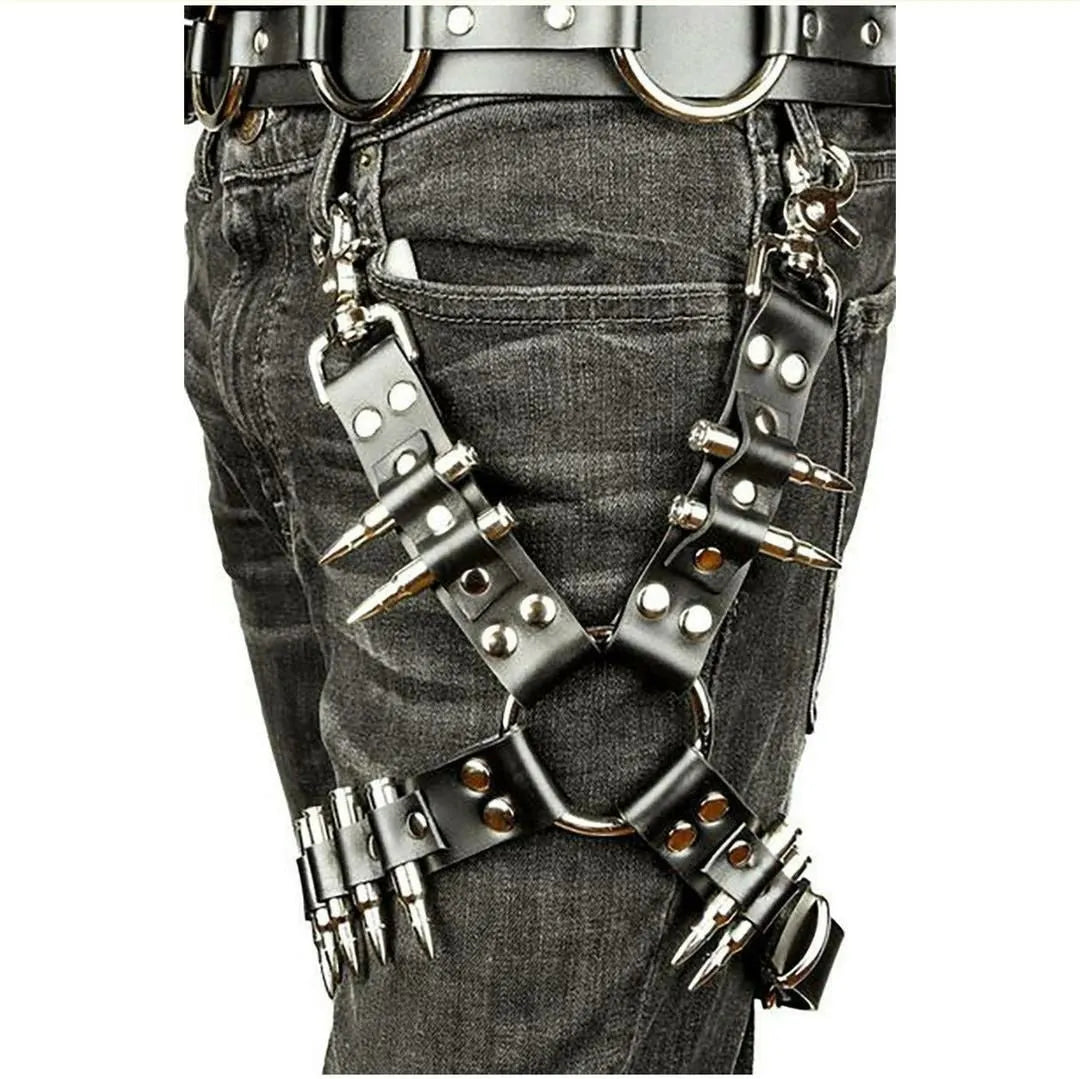 Pair of sleek black PU leather leggings, a fashion accessory for the legs.