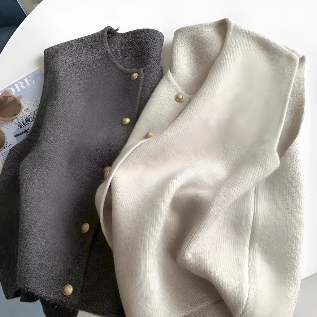 Women's casual polyester pullover vest with half sleeves in multiple colour options