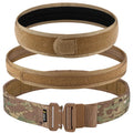 Tactical quick-release belt in 2-inch nylon with alloy automatic buckle, shown in CP camouflage.