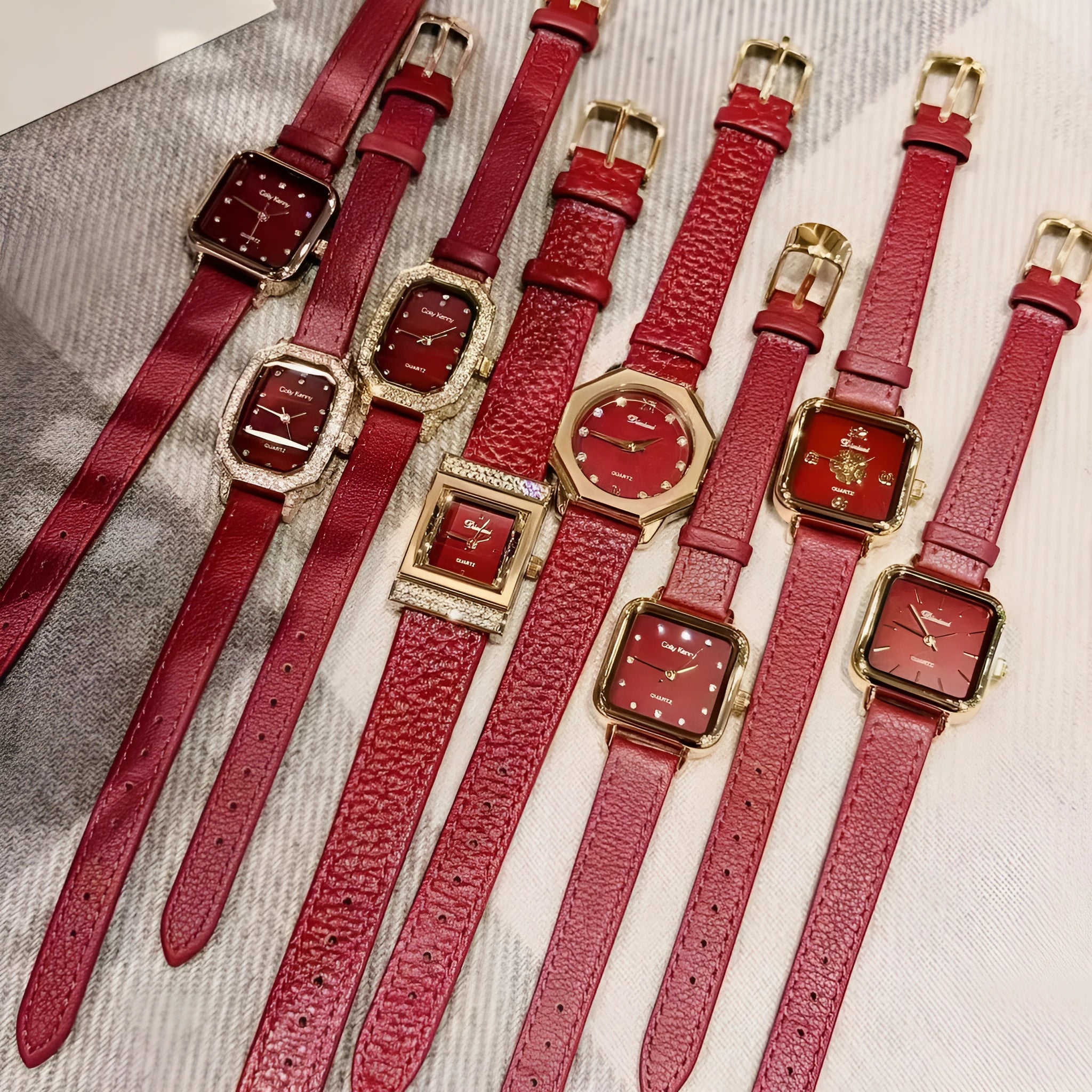 Chinese style alloy women's watch with decorative patterns showing 8mm thickness and multiple design options