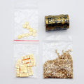 Alloy gold coin treasure box miniature ornaments for 1:12 scale dollhouses