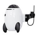 White portable baby stroller shaking device with Bluetooth for white noise, measuring 12 by 9.3 by 8 cm.