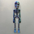 3D printed PLA skull refrigerator magnet decoration in multiple colours with 18cm height